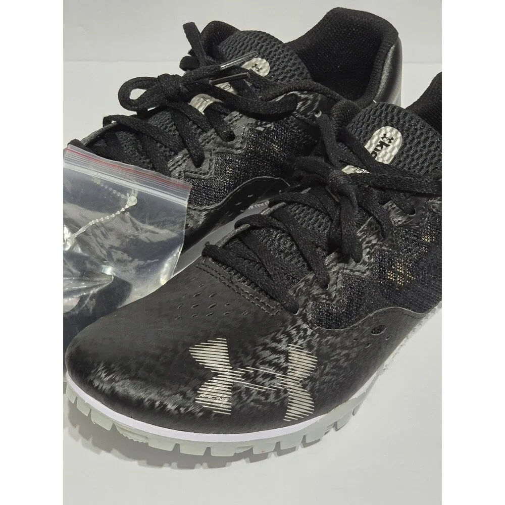Under Armour Kick Sprint 4 UA Men's 10.5 Track & Field Spike Black / White - NEW